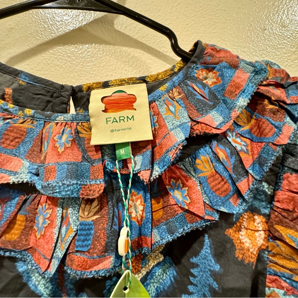 Farm Rio Sunset Tapestry Blouse - Picture 4 of 6